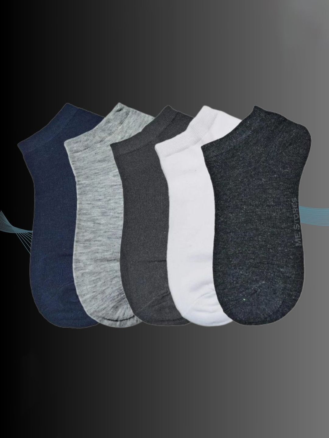 MJE 5-Pcs Ankle-Length Socks-picture-17