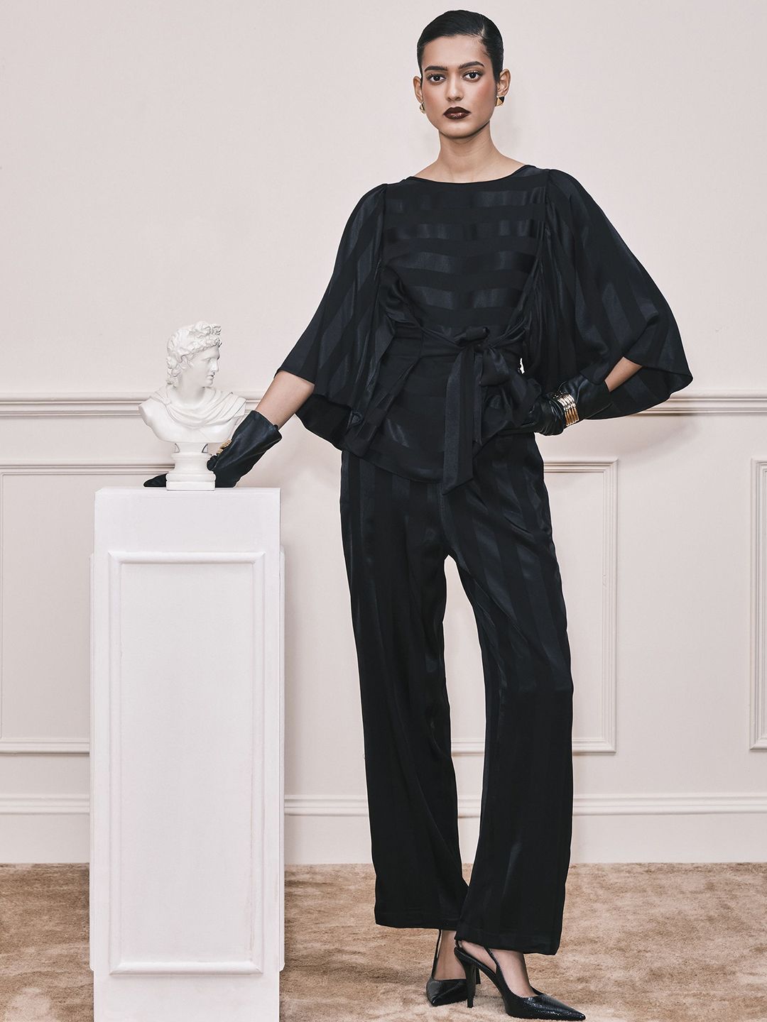 AND Striped Round-Neck Top With Trousers Co-Ords-picture-19