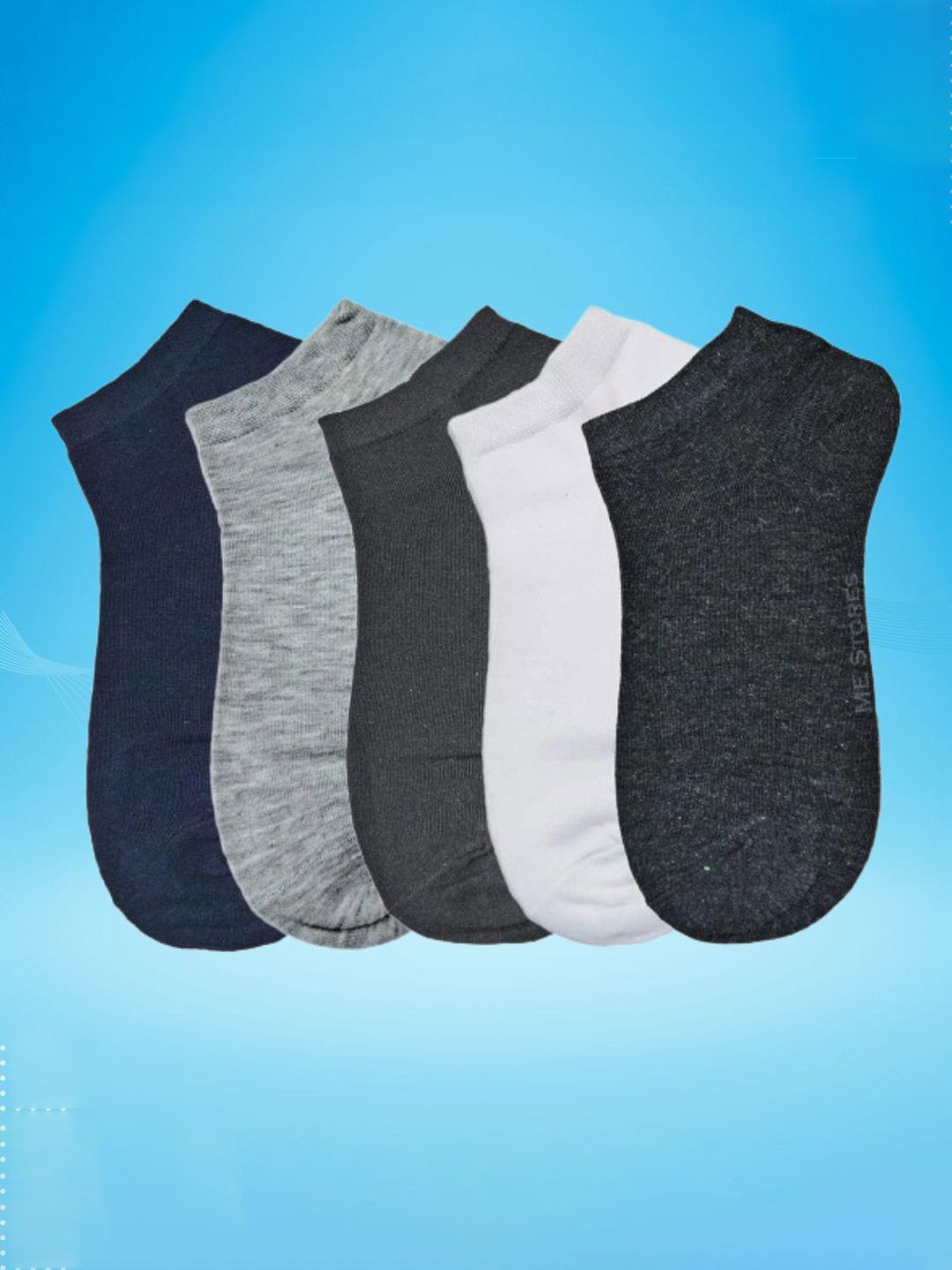 MJE Men Pack Of 5 Ankle Length Socks-picture-26