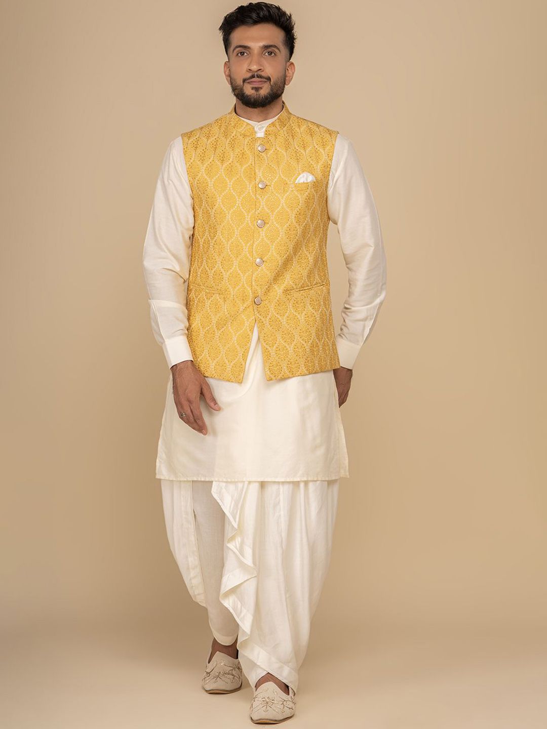 Neumen Mandarin Collar Nehru Jacket-picture-35