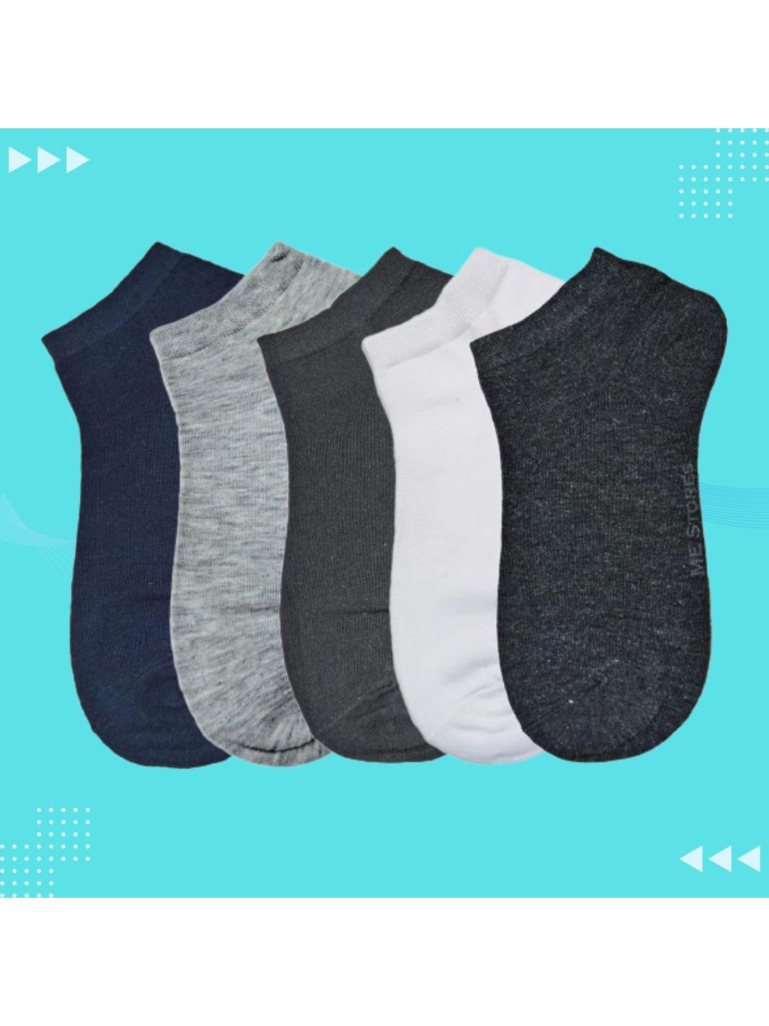 MJE 5-Pcs Ankle-Length Socks-picture-20