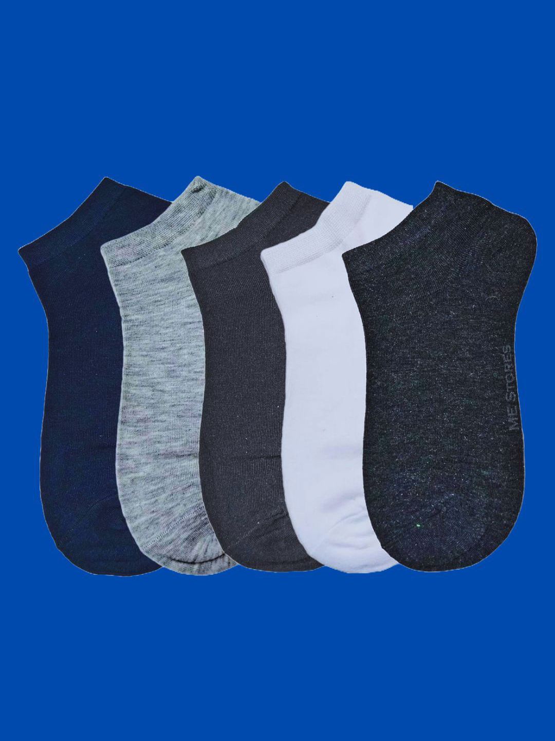 MJE Men Pack Of 5 Anti-Odour Ankle Length Socks-picture-0