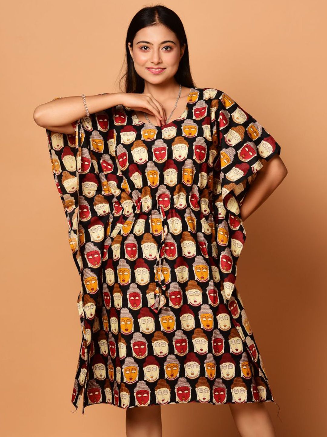 Laa Calcutta Printed Nightdress-image-5