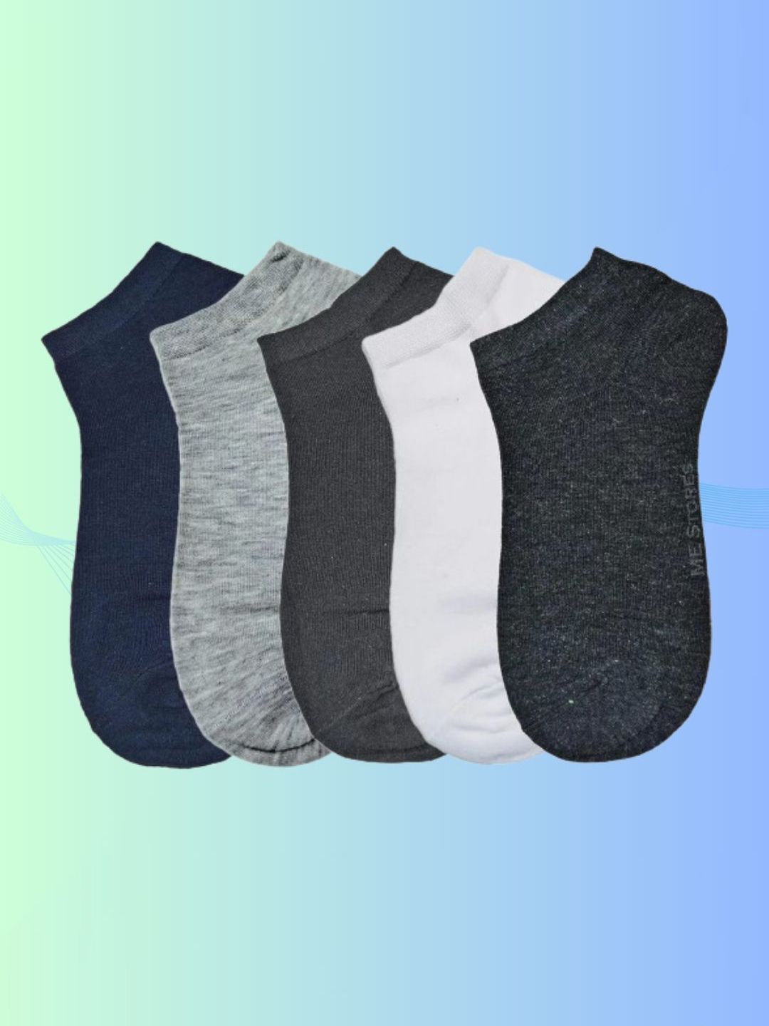 MJE Men Pack Of 5 Anti-Odour Ankle Length Socks-picture-39