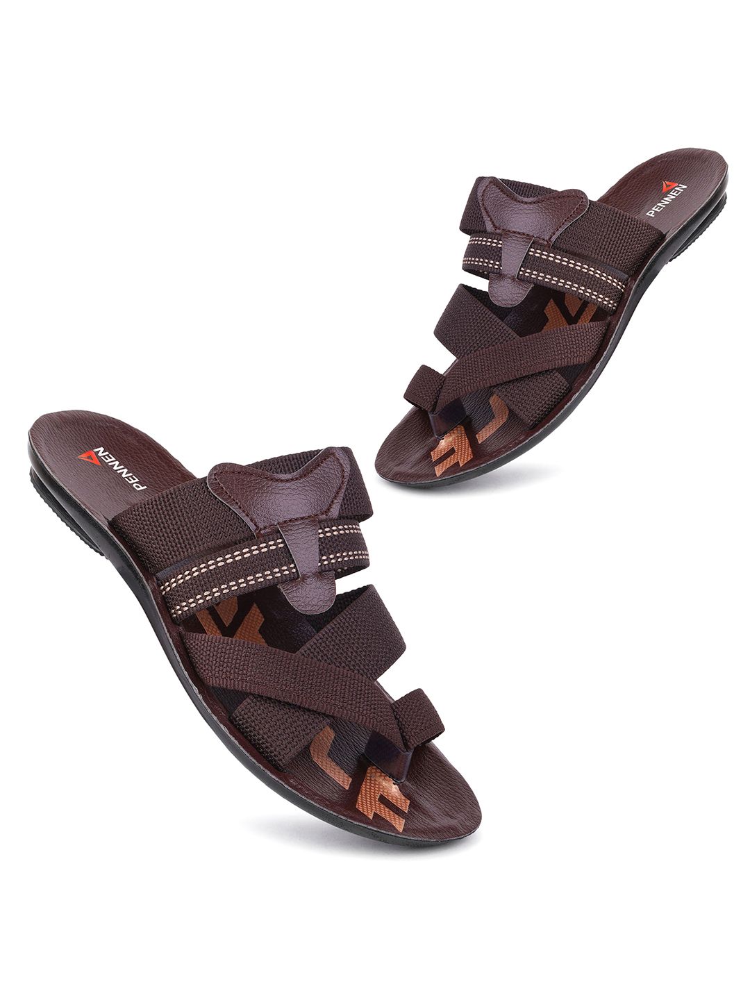 PENNEN Men Solid Slip on Comfort Sandals-picture-12