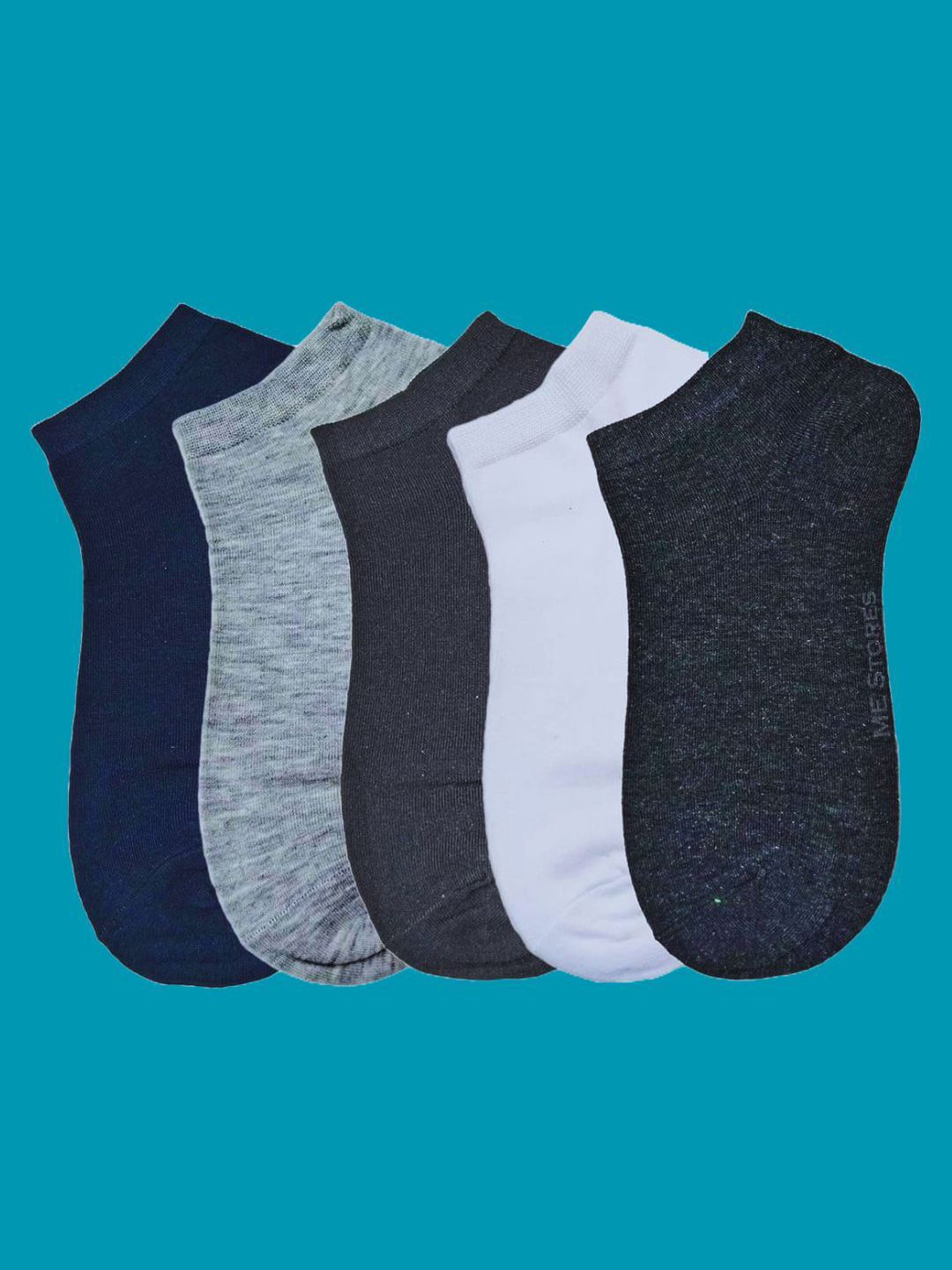 MJE Men Pack Of 5 Anti-Odour Ankle Length Socks-picture-16