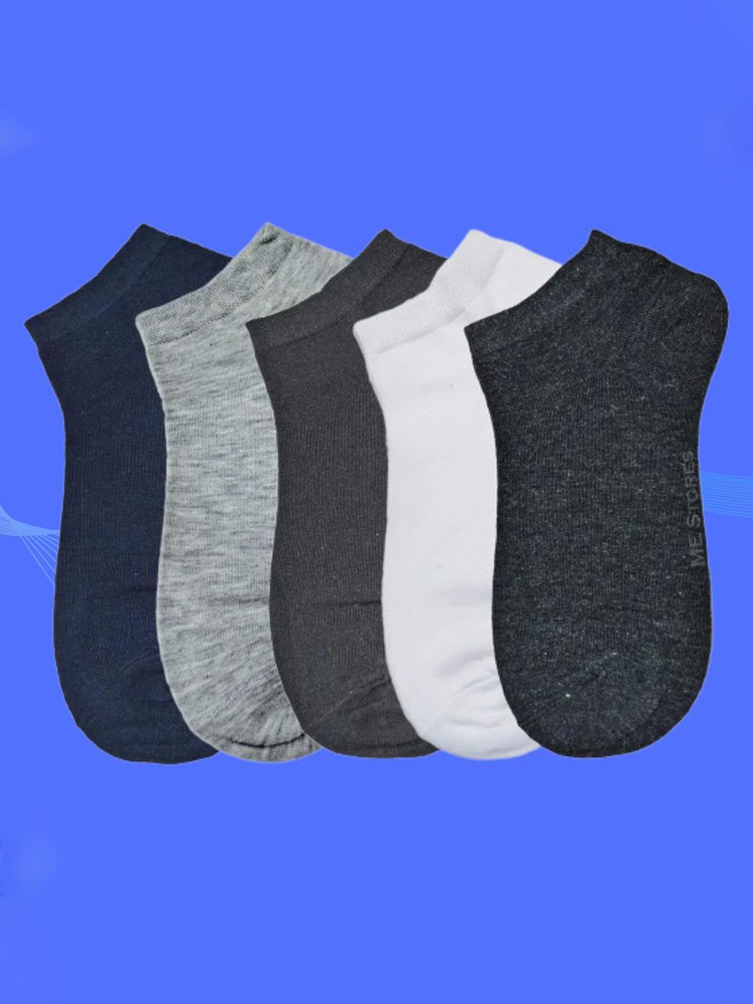 MJE Men Pack Of 5 Anti-Odour Ankle Length Socks-picture-32