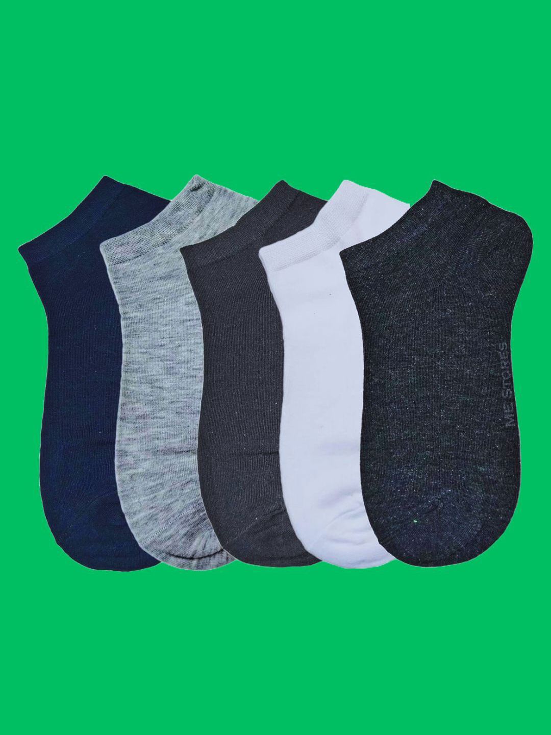 MJE Men Pack Of 5 Anti-Odour Ankle Length Socks-picture-12