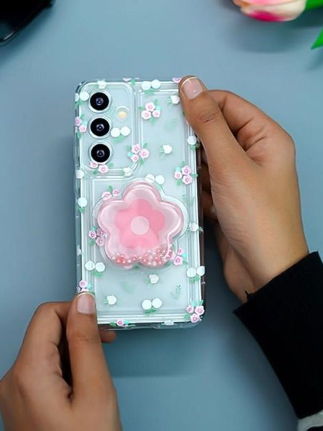 PEEPERLY Floral Printed Samsung Galaxy S23 Plus 5G Back Case Mobile Accessories-picture-11