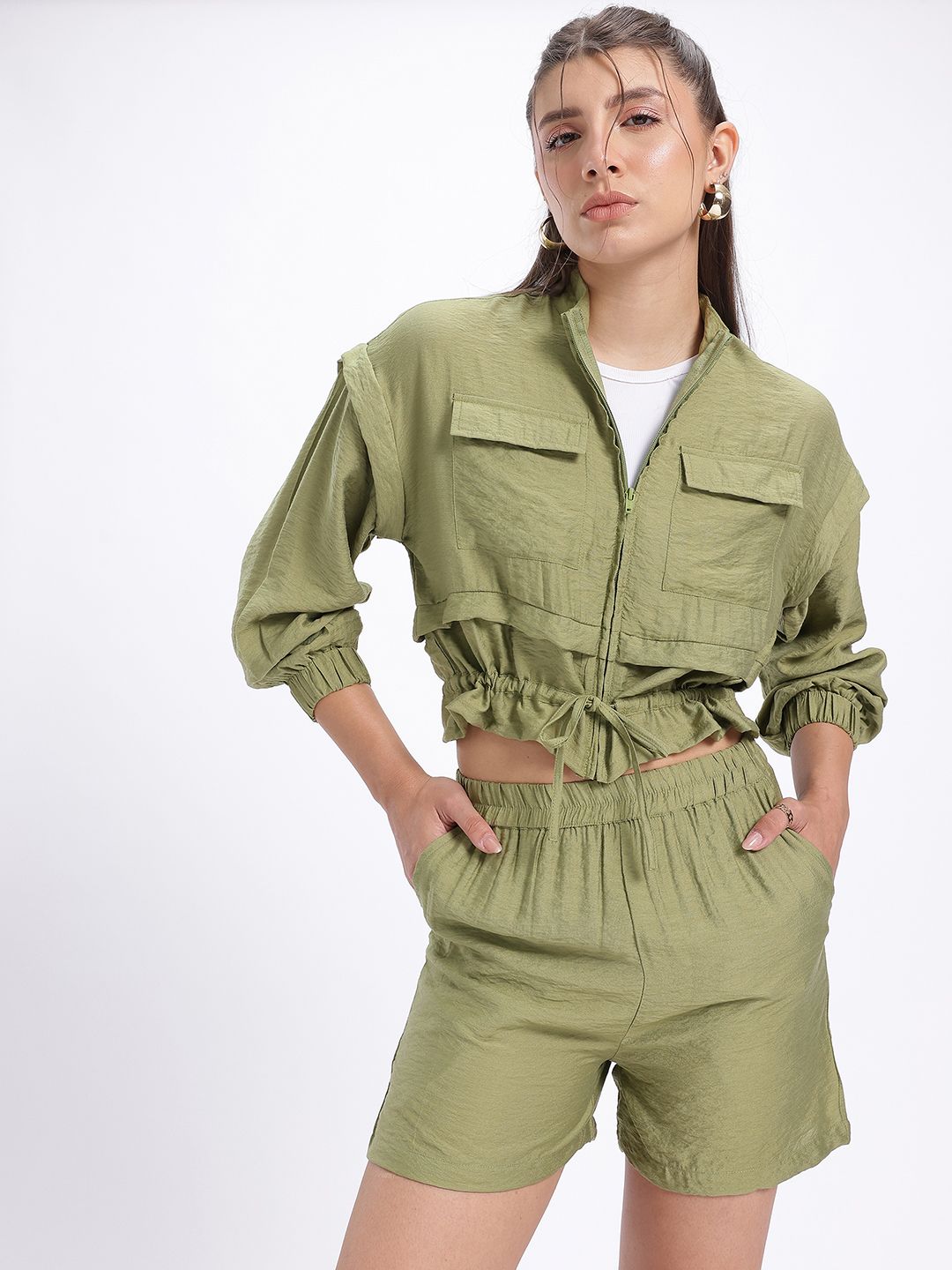 glitchez Casual Chic Crop Relaxed Fit Co-Ords-picture-11