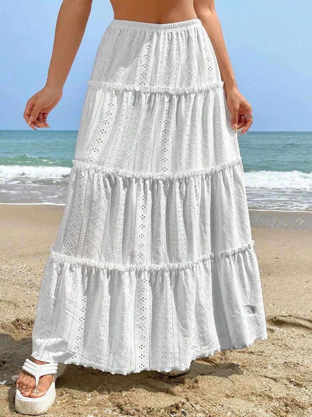 Routes by All About You Self Design Gathered A-Line Maxi Skirt-picture-19