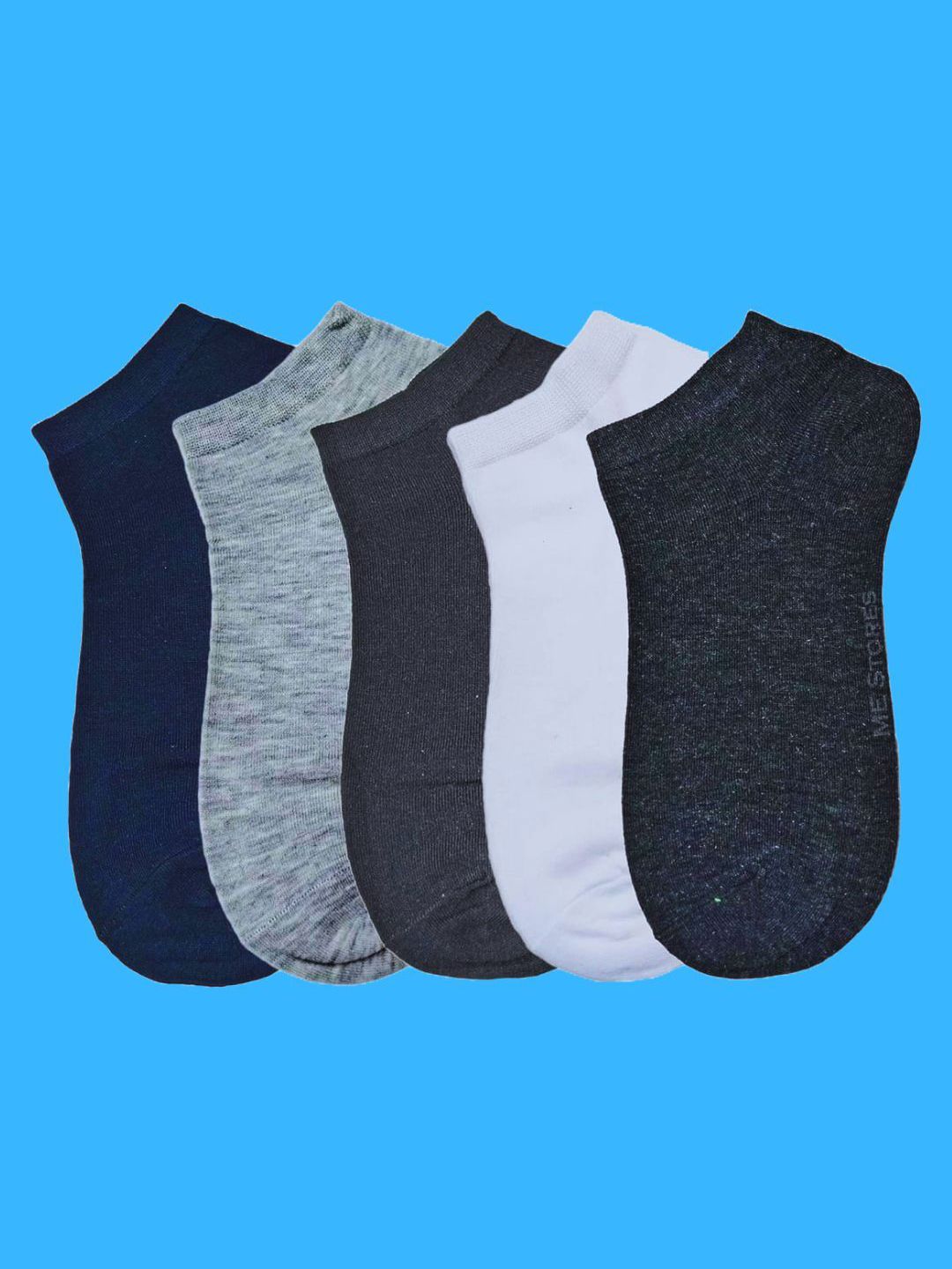 MJE Men Pack Of 5 Anti-Odour Ankle Length Socks-picture-31