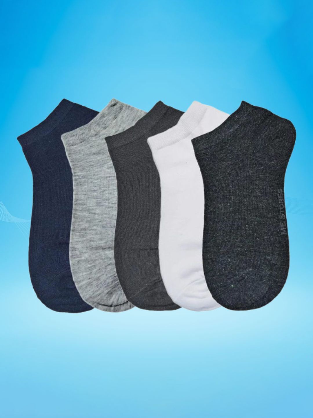 MJE Men Pack Of 5 Anti-Odour Ankle Length Socks-picture-21