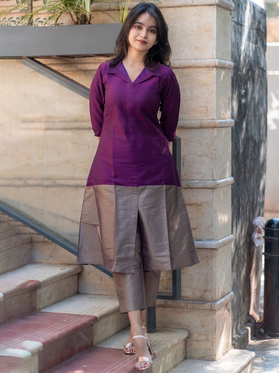 Anni Designer Women Solid Regular Straight Calf Length Kurta with Trousers-picture-32