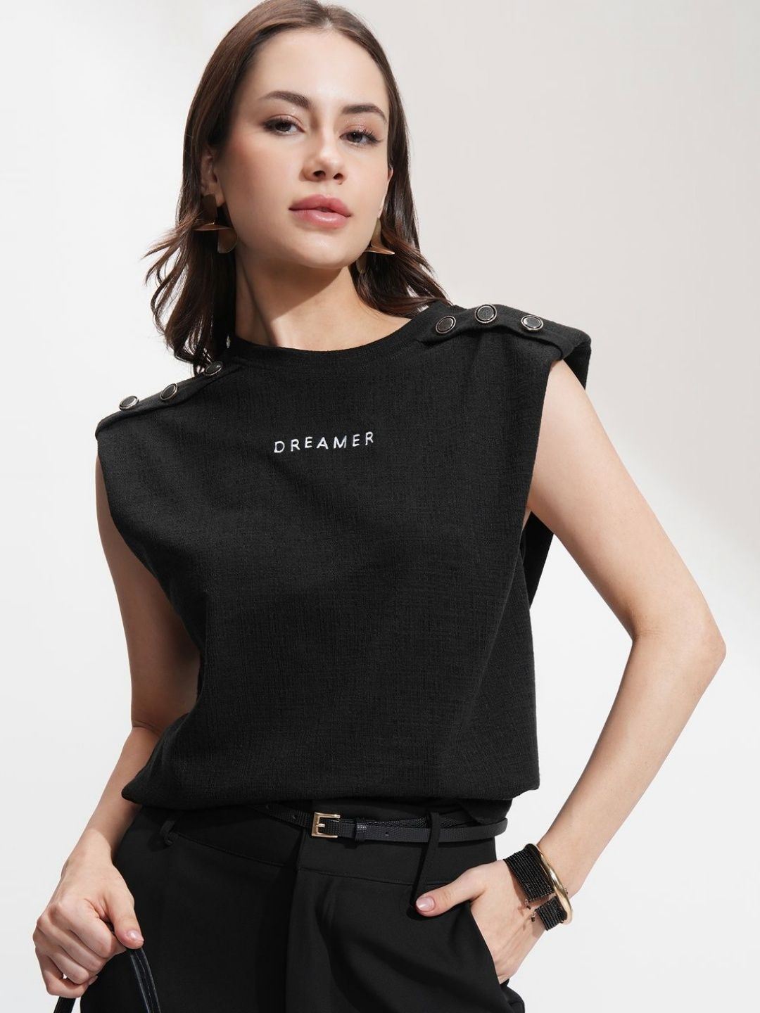 Street By Tokyo Talkies Typography Printed Round Neck Relaxed Fit T-shirt-picture-22