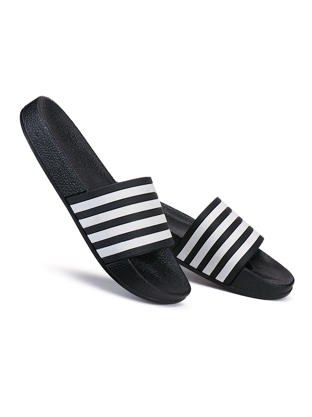 DRACKFOOT Men Striped Sliders-picture-39