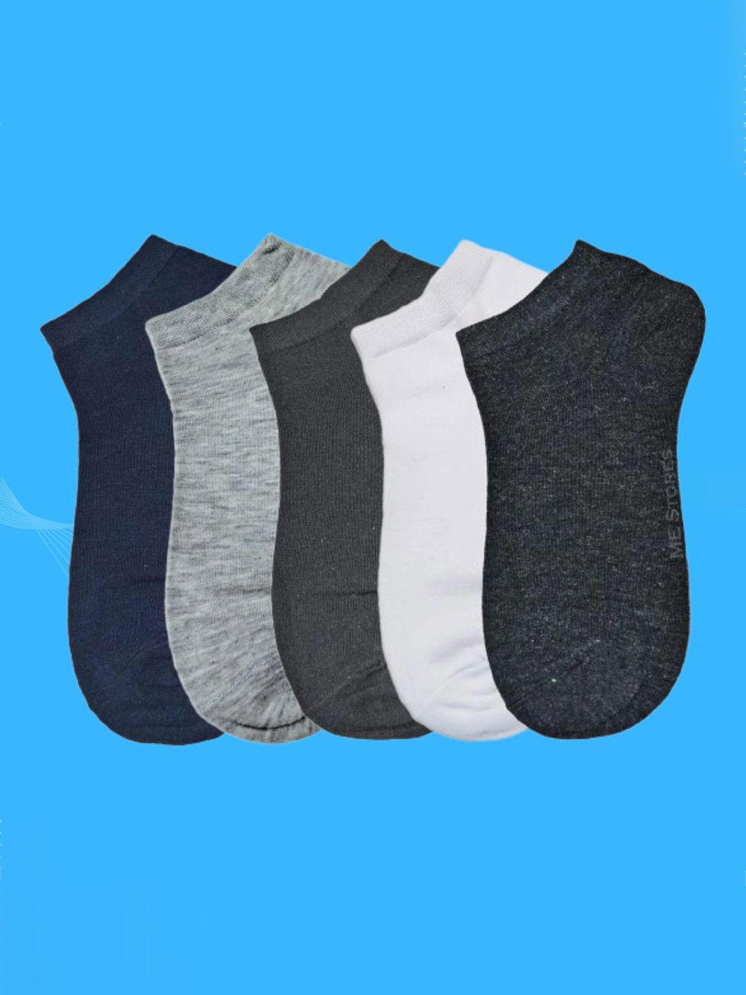 MJE Men Pack Of 5 Ankle Length Socks-picture-18