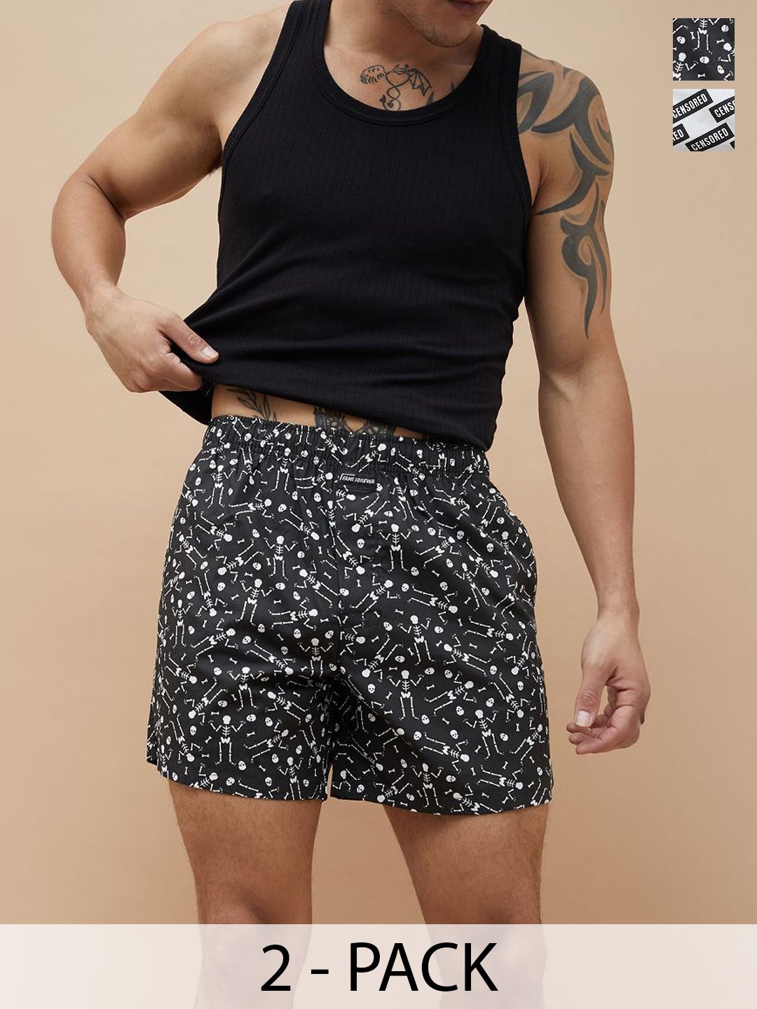 Fame Forever by Lifestyle Pack Of 2 Printed Cotton Boxers1000015245985-MULTI-picture-11