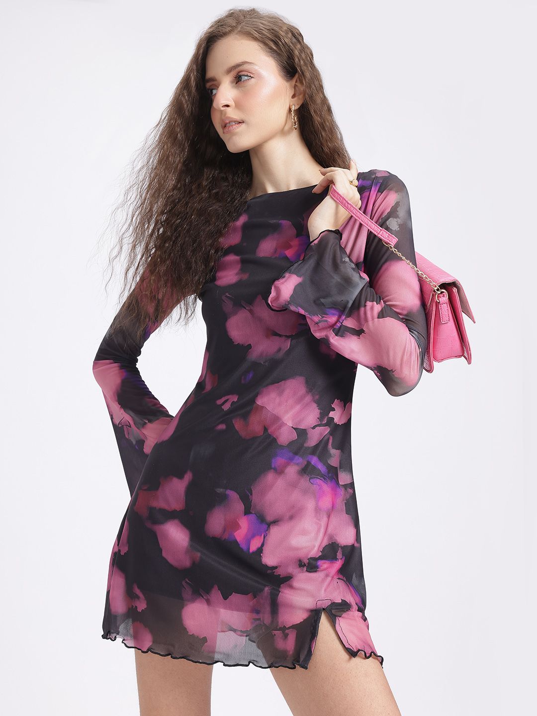 glitchez Printed Sheath Dress