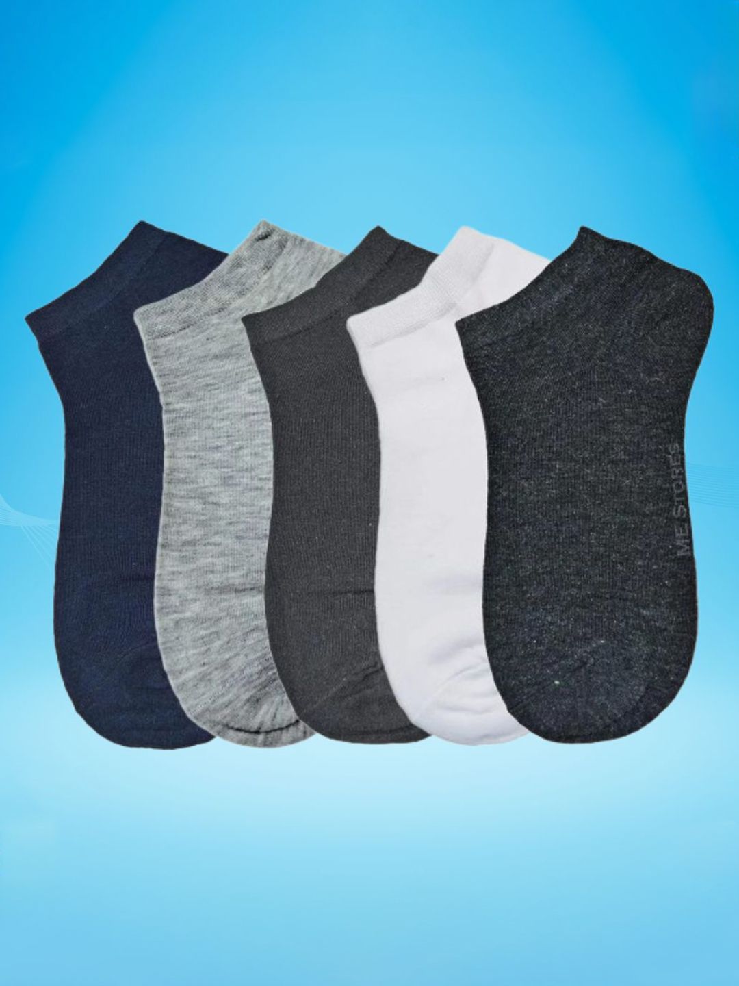 MJE Men Pack Of 5 Anti-Odour Ankle Length Socks-image-46