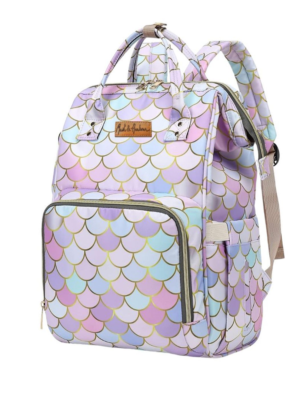 Mast & Harbour Women Geometric Printed Backpack-picture-35