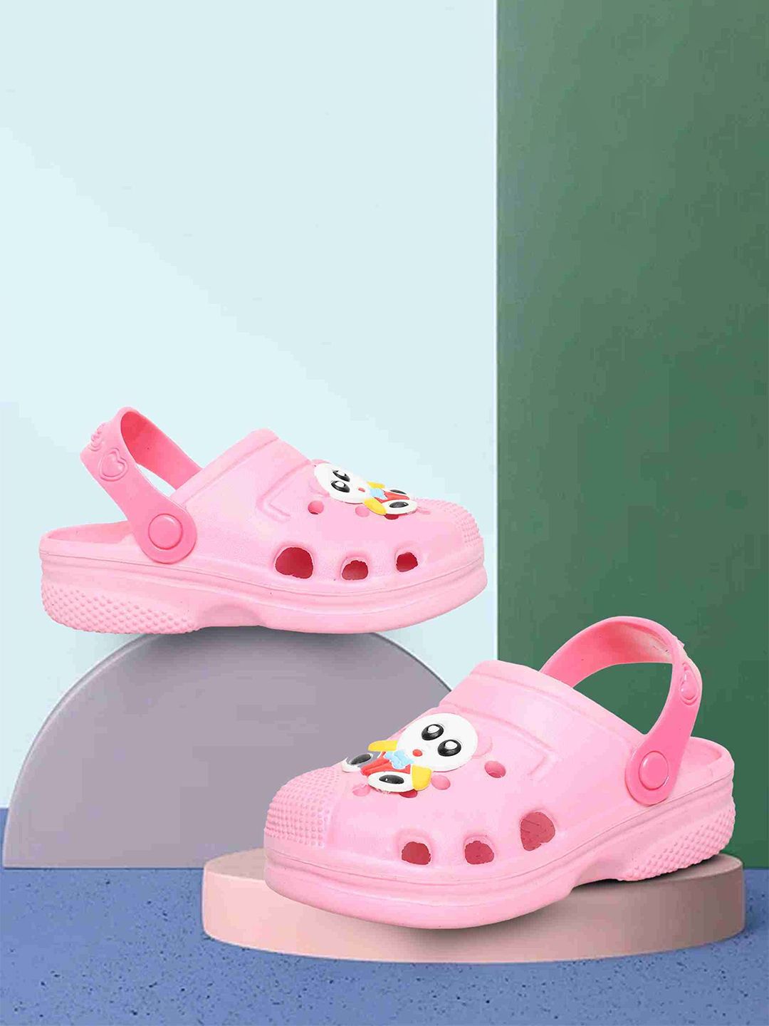 Trendmode Kids Printed Led Light Flip Flop Clogs-picture-49