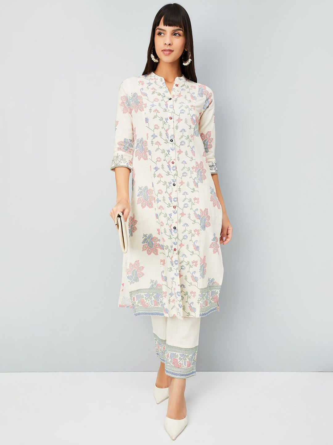 Max Women Ethnic Motifs Printed Kurta with Trousers