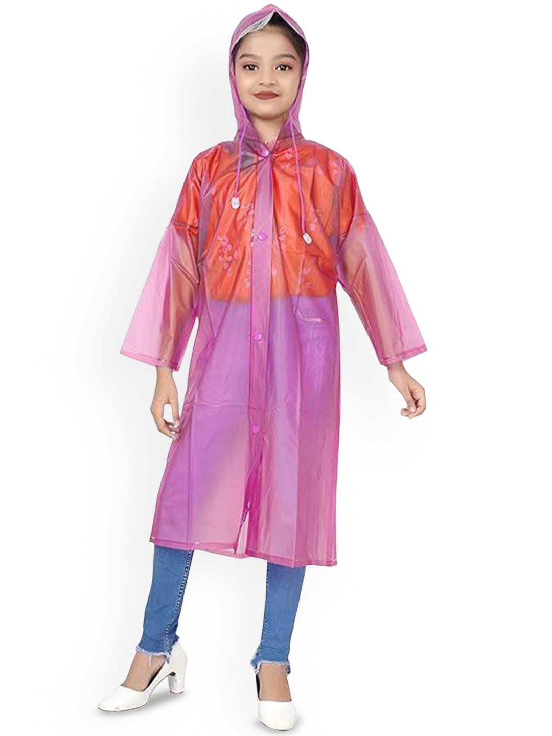 BAESD Kids Waterproof Long Rain Jacket-picture-14