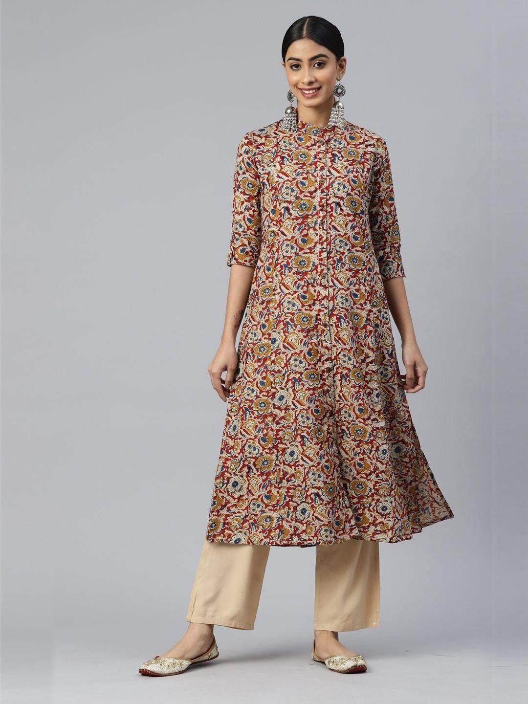 KALINI Women Floral Printed A-Line Kurta-picture-35