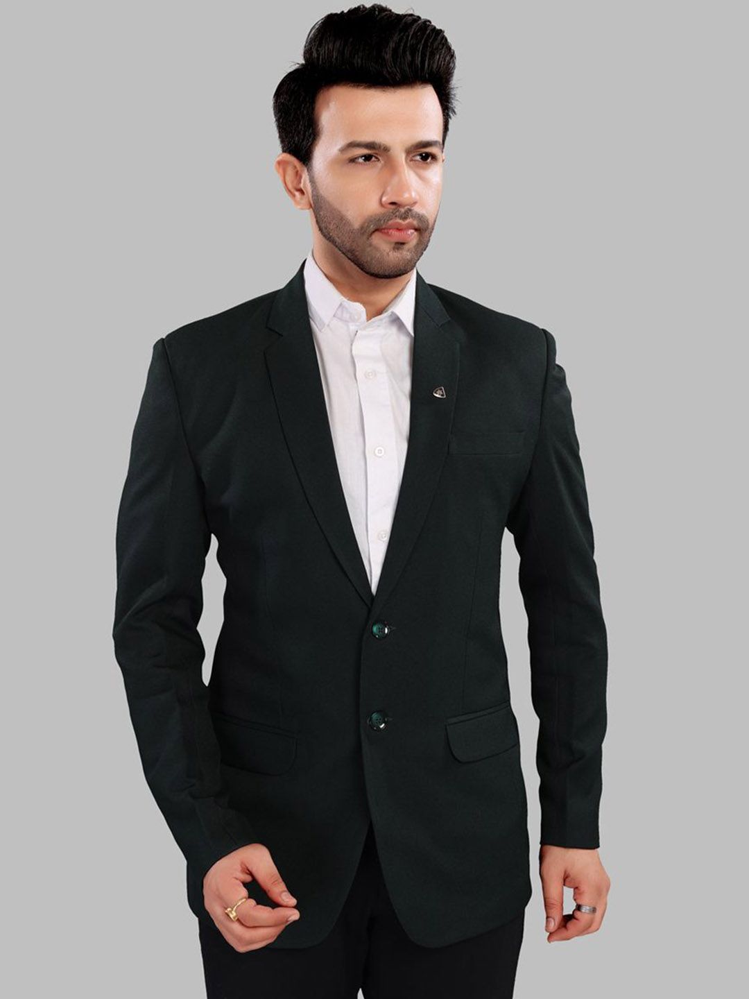 UR ETHICS Men Slim-Fit Single Breasted Blazer-picture-39