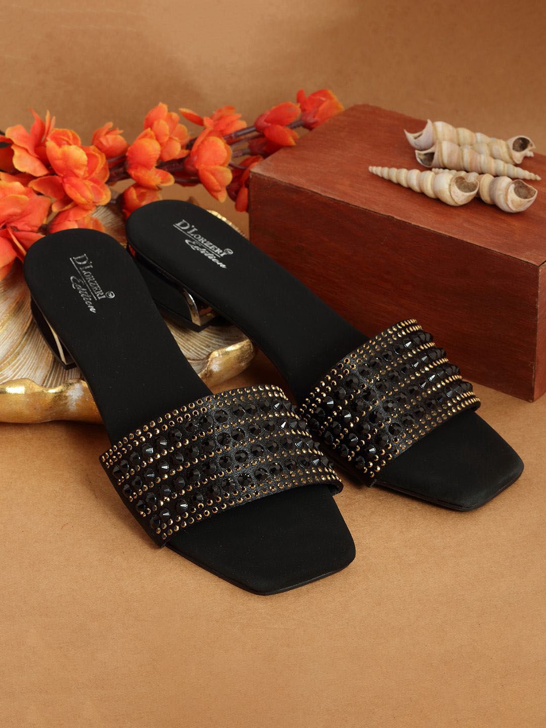 D LORZERI Embellished Ethnic Block Sandals-picture-32