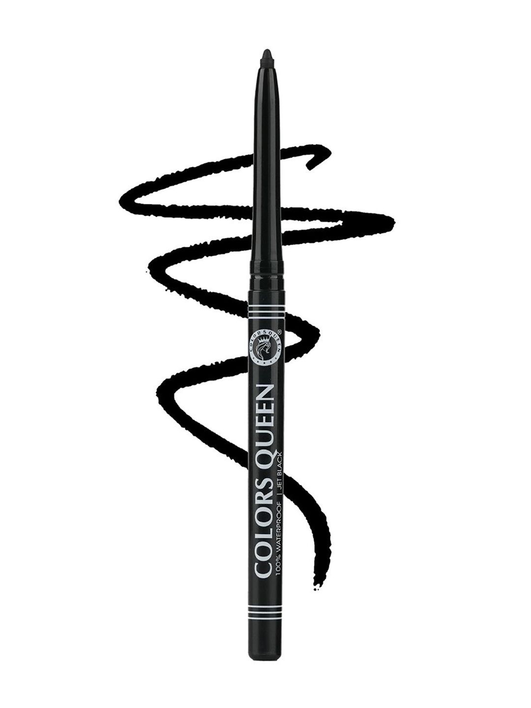 Colors Queen Waterproof Long Lasting Auto Kohl Kajal - 0.35 g - Black-image-32