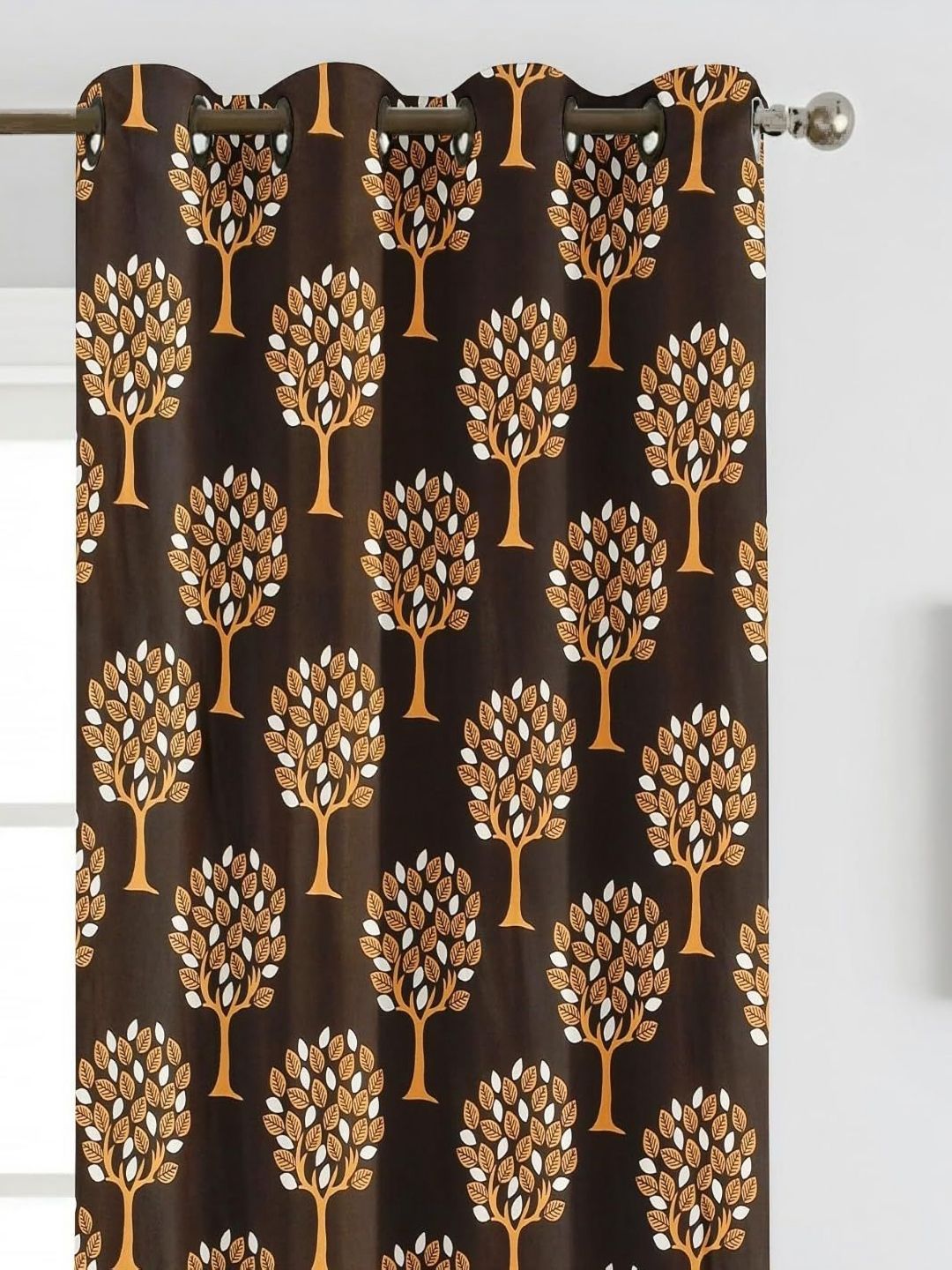 Lunar Days Brown Room Darkening Window Curtain-image-25