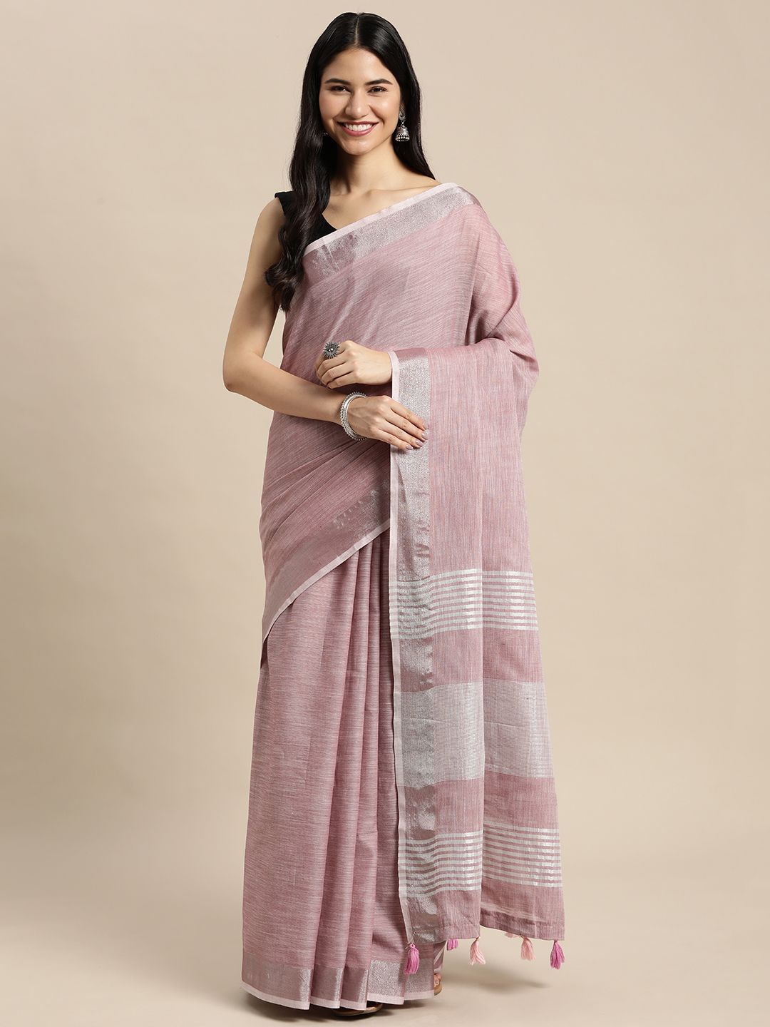 all about you Zari Saree With Blouse Piece-image-48