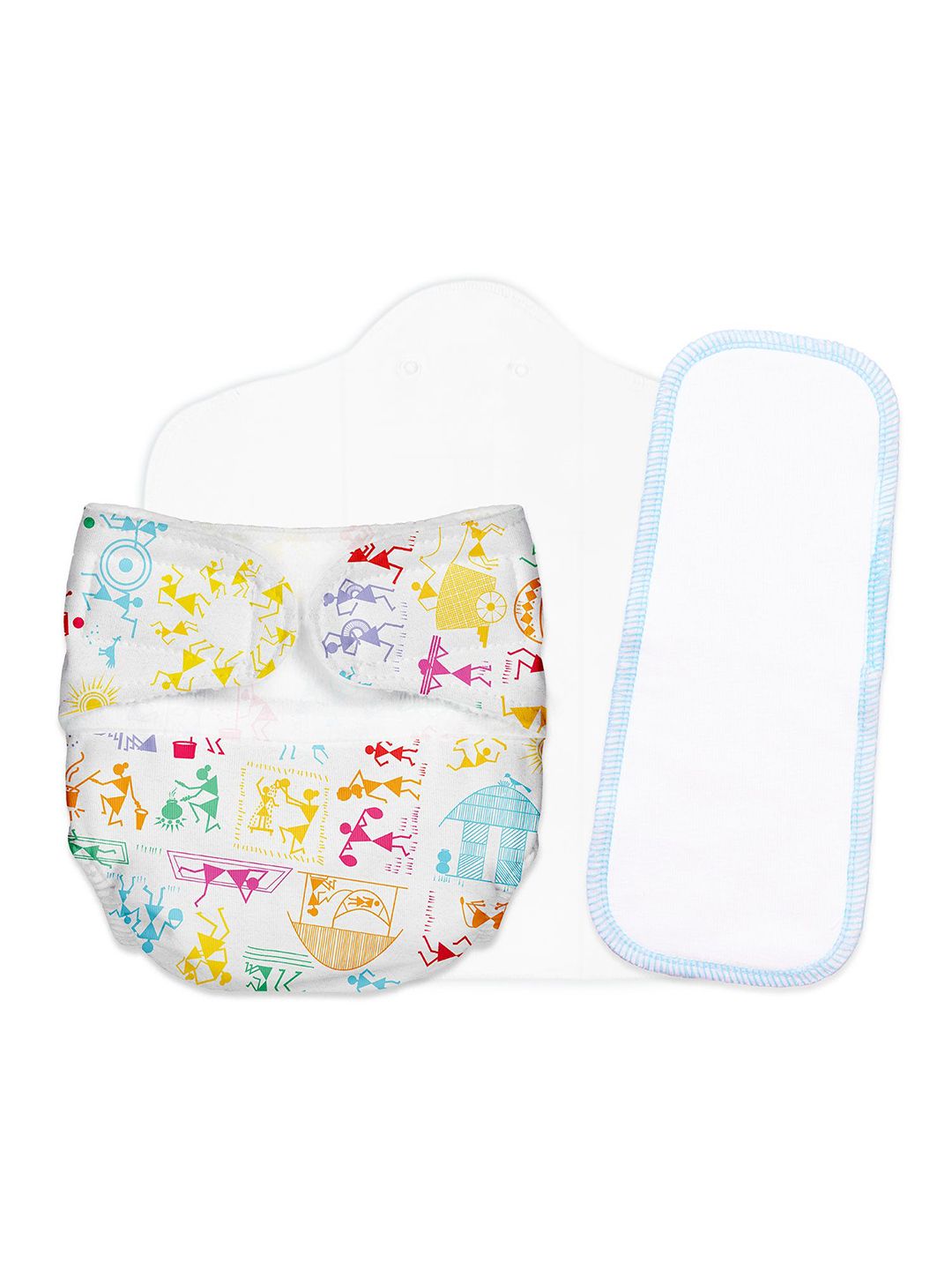 SuperBottoms Set Of 3 Newborn UNO Cloth Diaper With Magic Pad & Booster Pad-picture-27