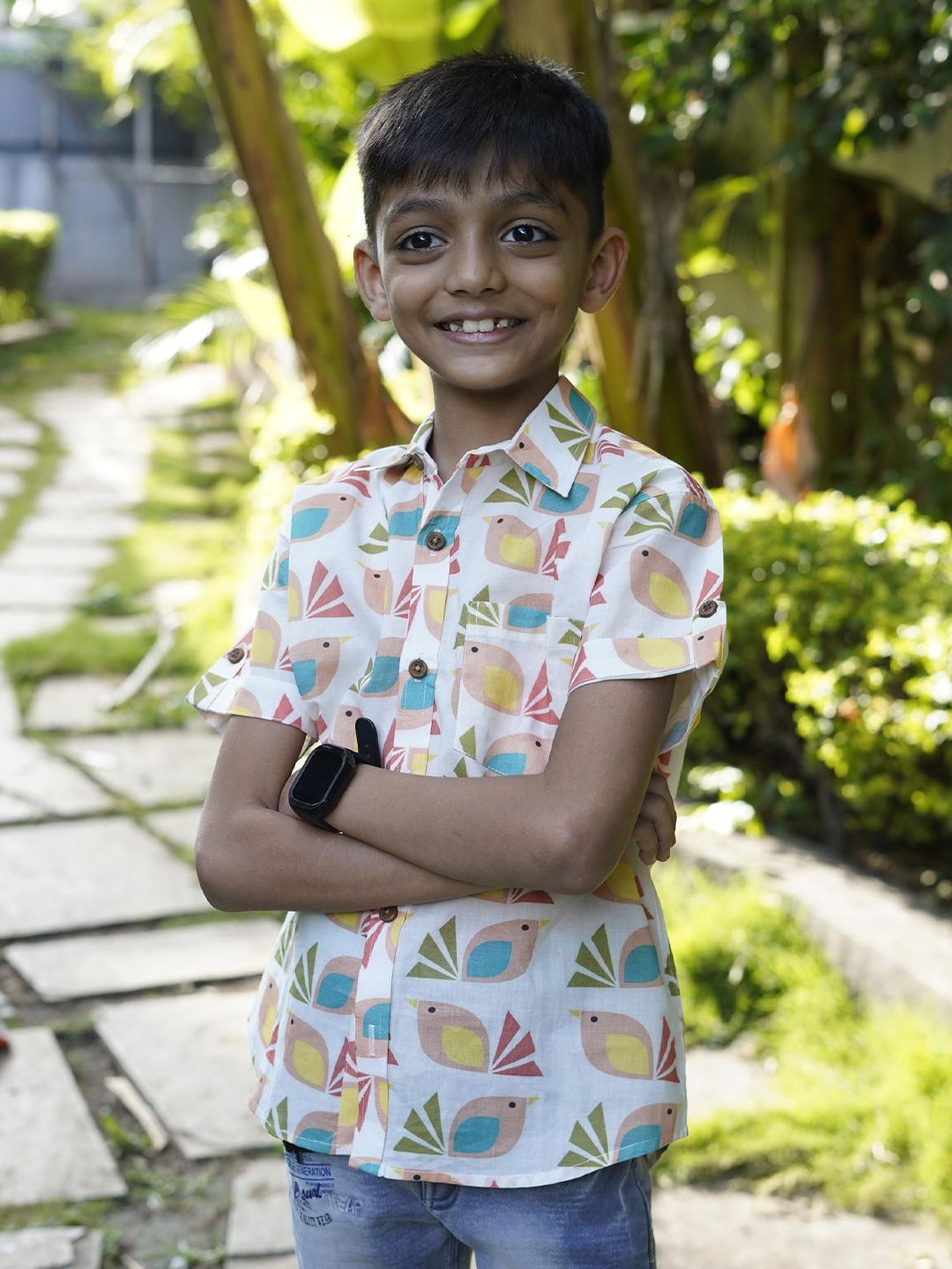 Vastrarth Boys Standard Graphic Printed Cotton Opaque Regular Fit Casual Shirt-picture-57