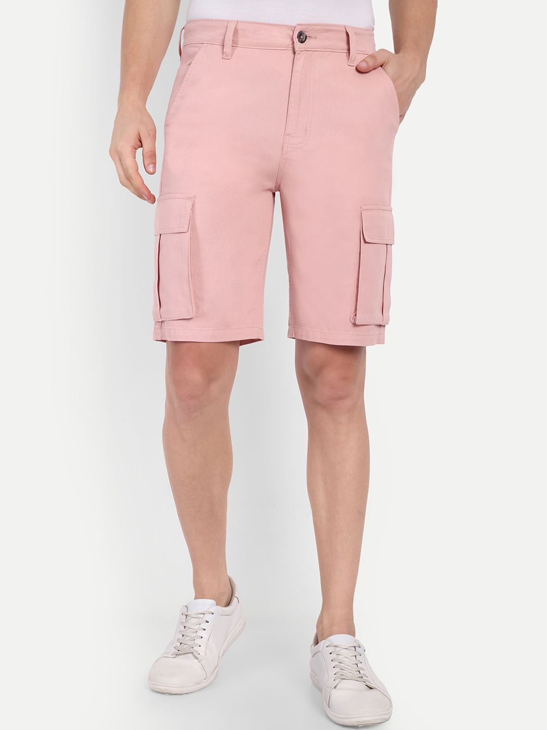 COSMIC Men Loose Fit Denim Cargo Shorts-picture-24