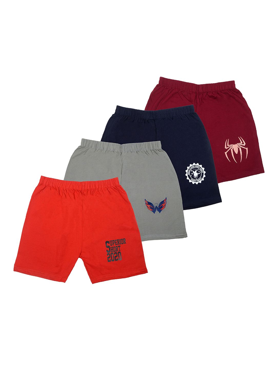 FASLA Boys Pack Of 4 Printed Outdoor Sports Shorts-picture-31