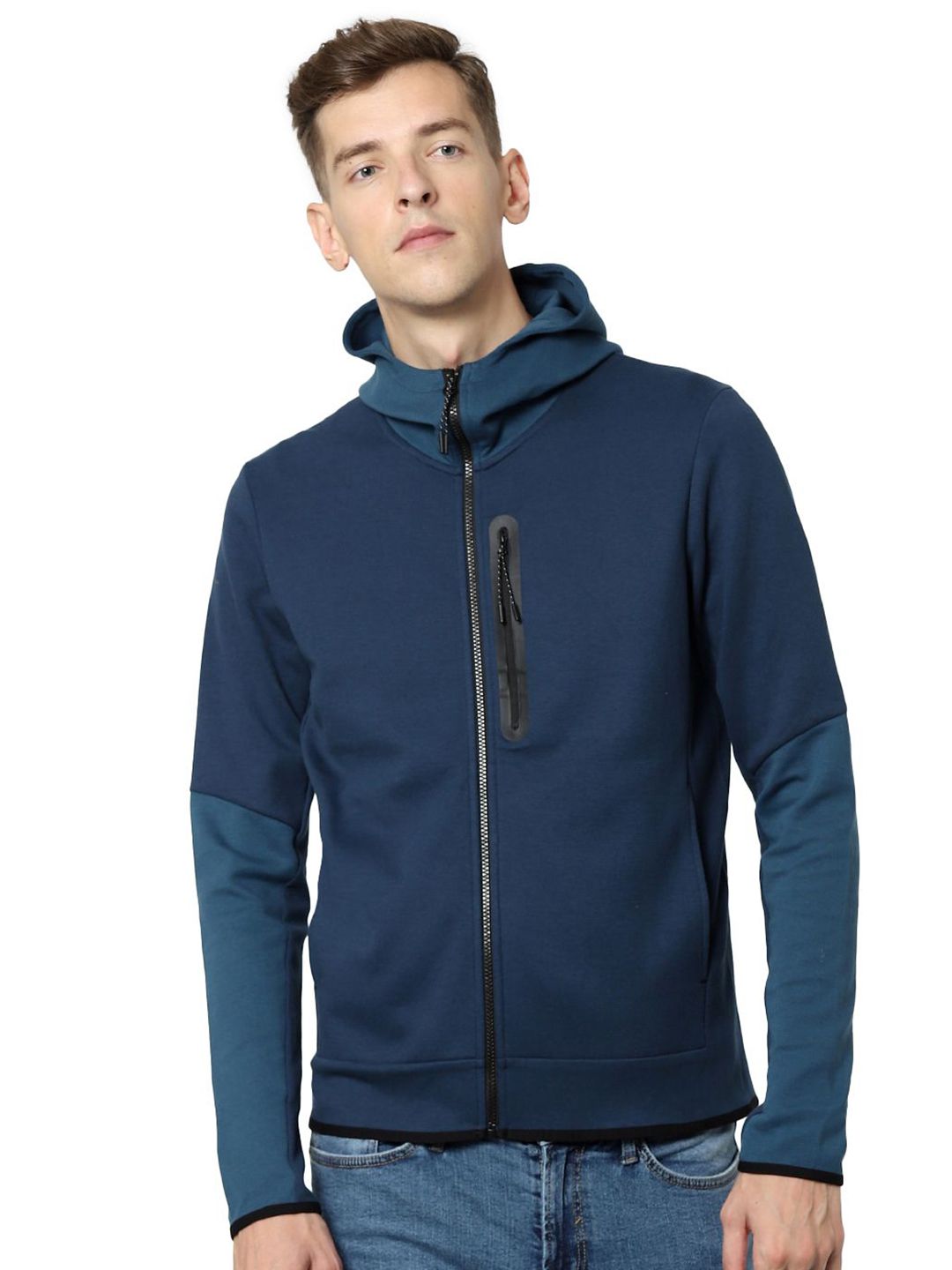 Celio Men Solid Front-Open Sweatshirt-picture-10