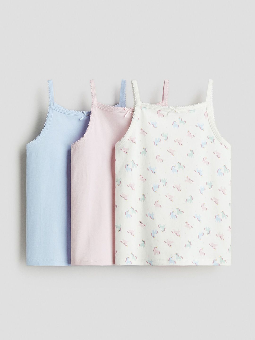 H&M 3-Pack Jersey Vest Tops