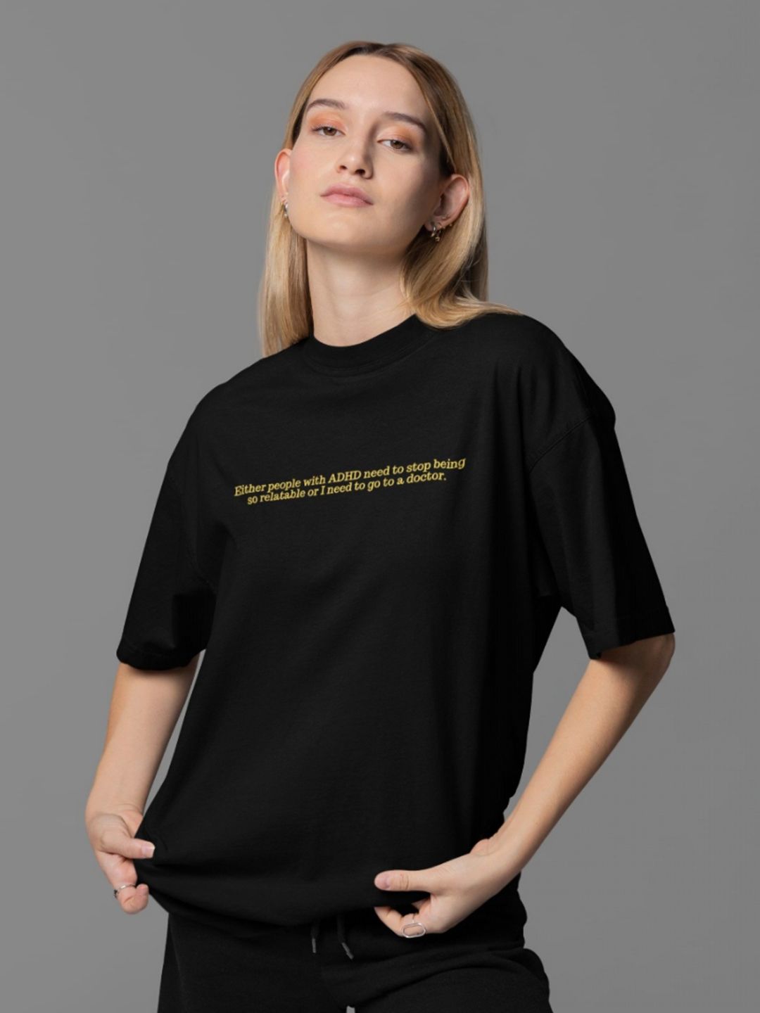 Art By Ritik Unisex Black Adhd T-shirt-picture-38