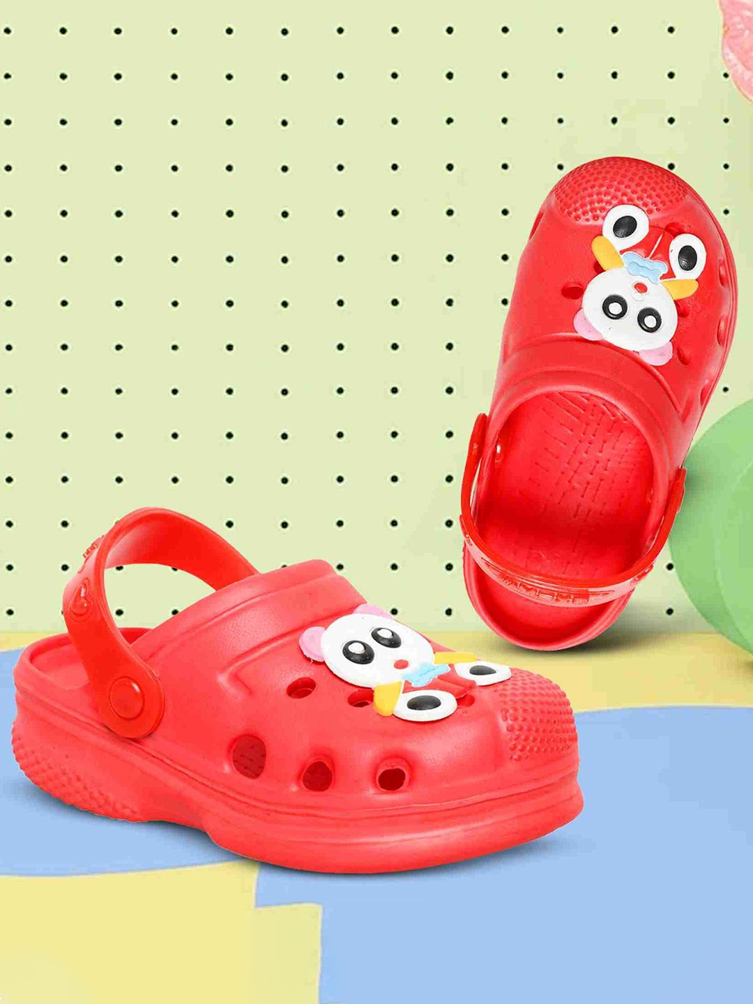 Trendmode Kids Self Design Led Light Flip Flop Clogs-picture-11