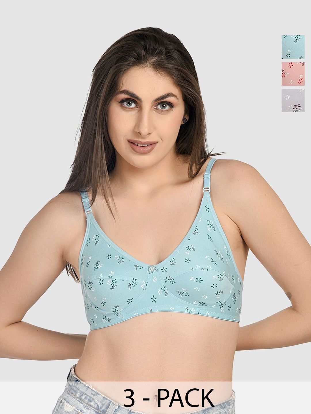 DressBerry Floral Bra Medium Coverage