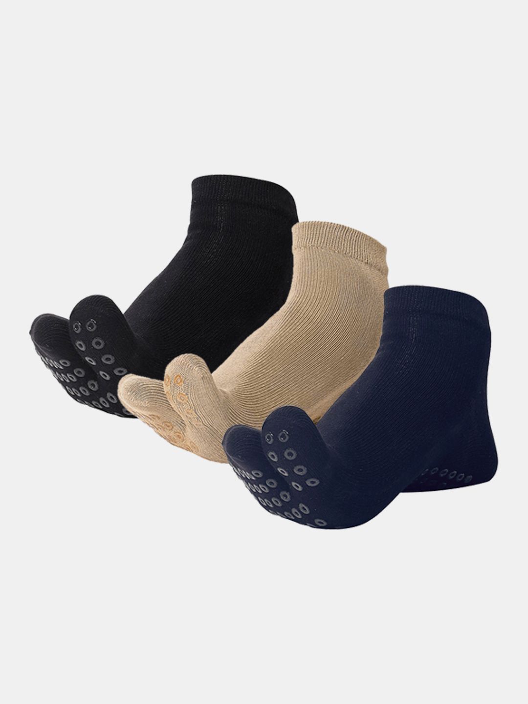 Mint & Oak Pack Of 3 Anti-Slip Ankle Length Socks-image-26