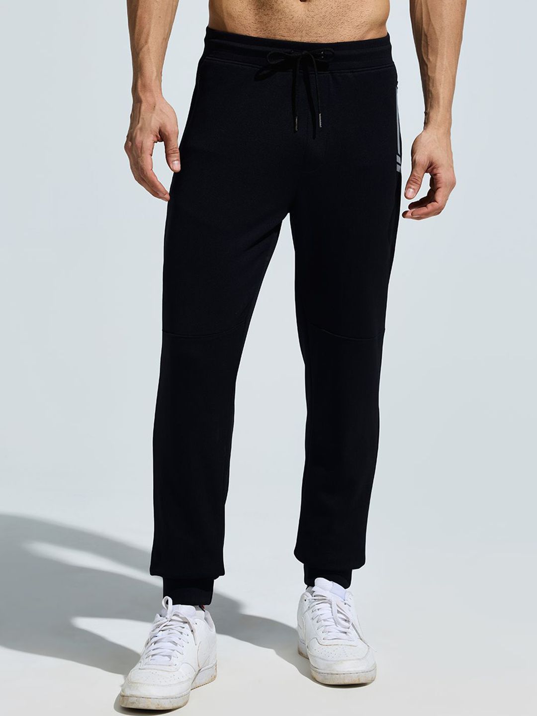 DOMIN8 Men Mid-Rise Stretch & Breathable Joggers with Convenient Side Zipper Pocket-picture-31