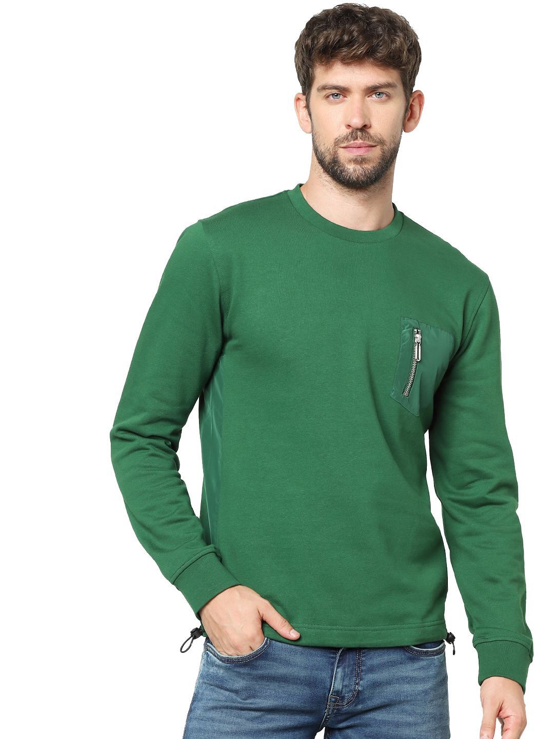 Celio Men Self Design Sweatshirt-picture-31