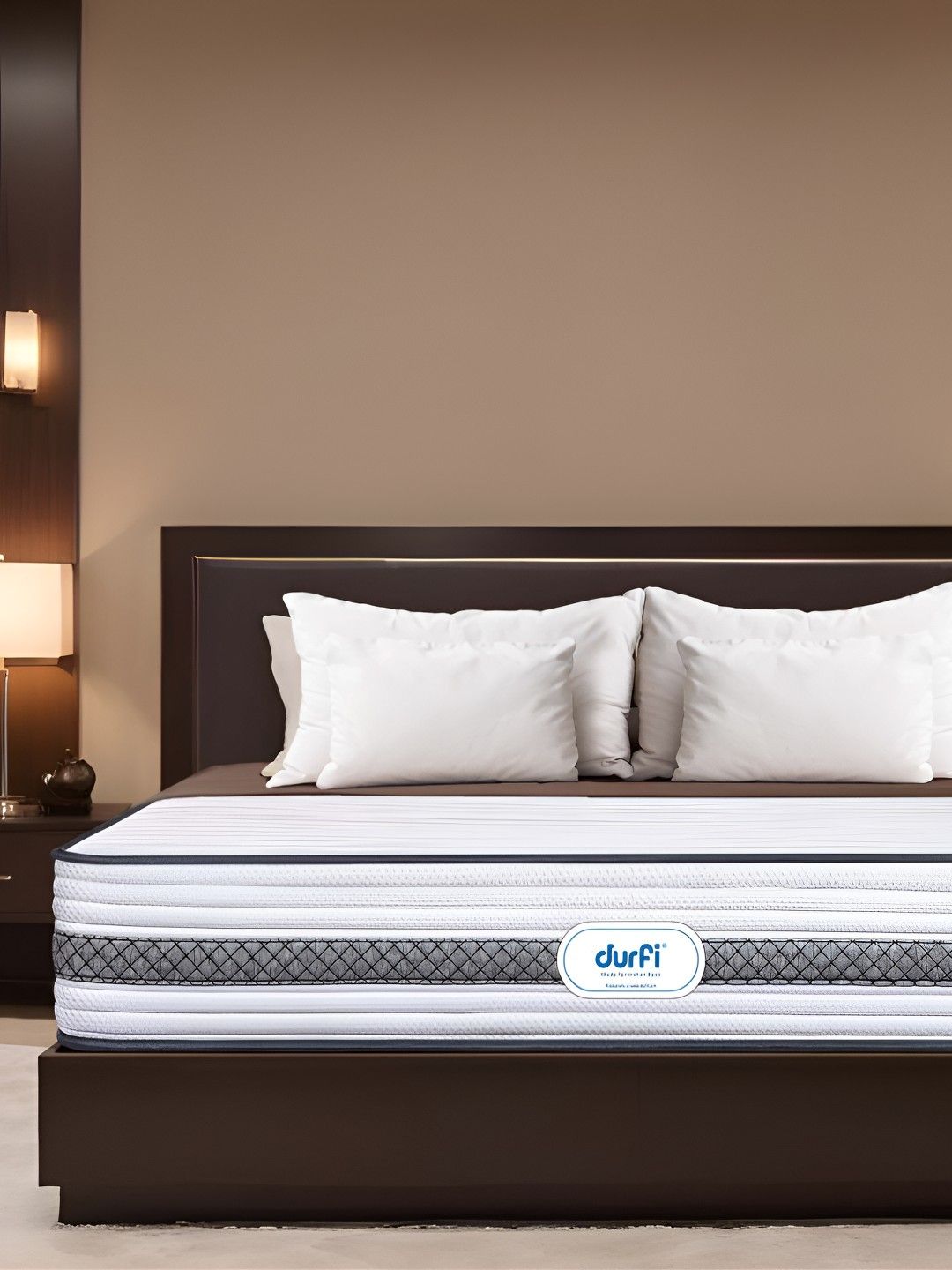 Durfi White Hybrid Pocket Spring King Mattress-picture-36