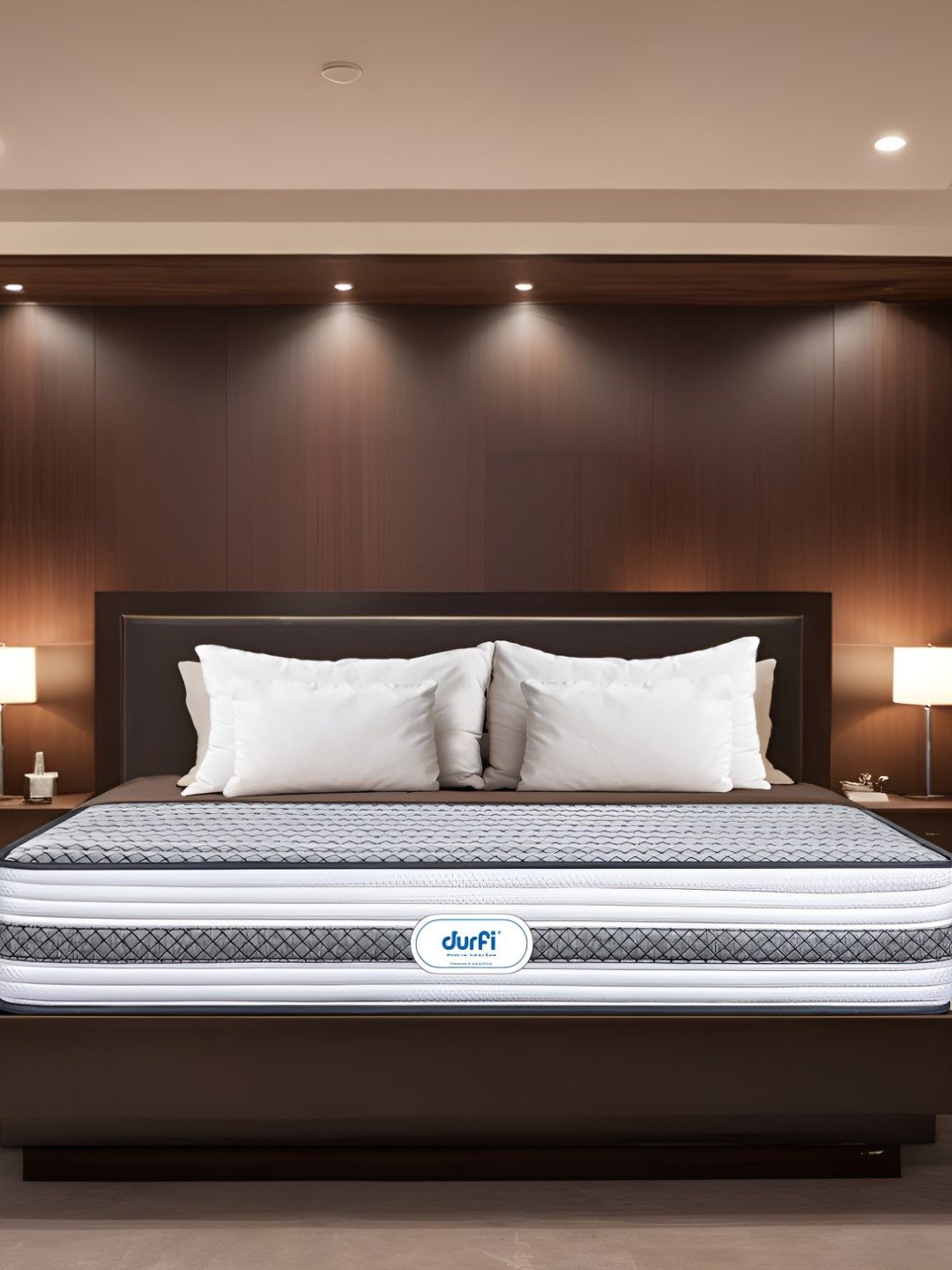 Durfi Grey Quilted Orthopedic Queen Mattress-picture-58