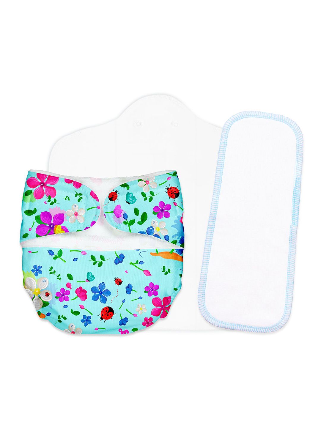 SuperBottoms Set Of 3 Newborn UNO Cloth Diaper With Magic Pad & Booster Pad-image-34