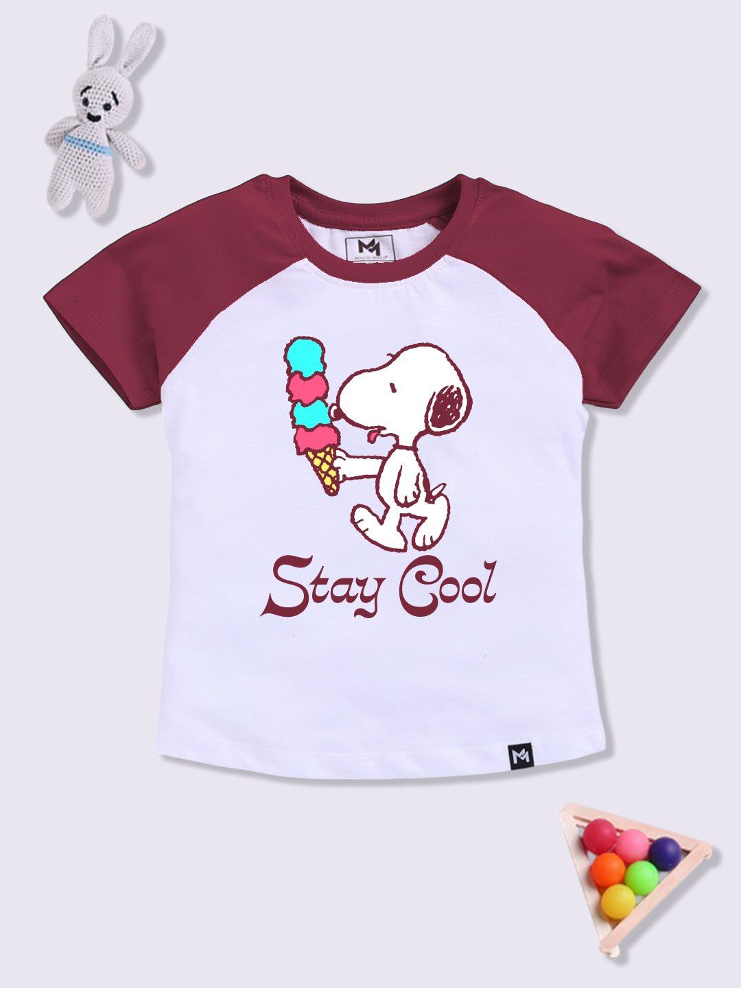 YK X Minute Mirth Girls Printed Cotton T-shirt-picture-24